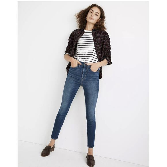 Madewell 10" High-Rise Skinny Jeans in Winston Wash Jeans - Picture 1 of 8